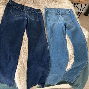 SPANX Women's Shape EveryWear Flare High Waist Jeans in Indigo and Vintage Blue